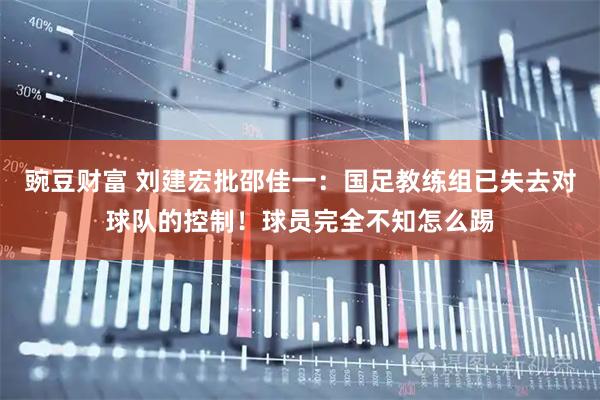 豌豆财富 刘建宏批邵佳一：国足教练组已失去对球队的控制！球员完全不知怎么踢